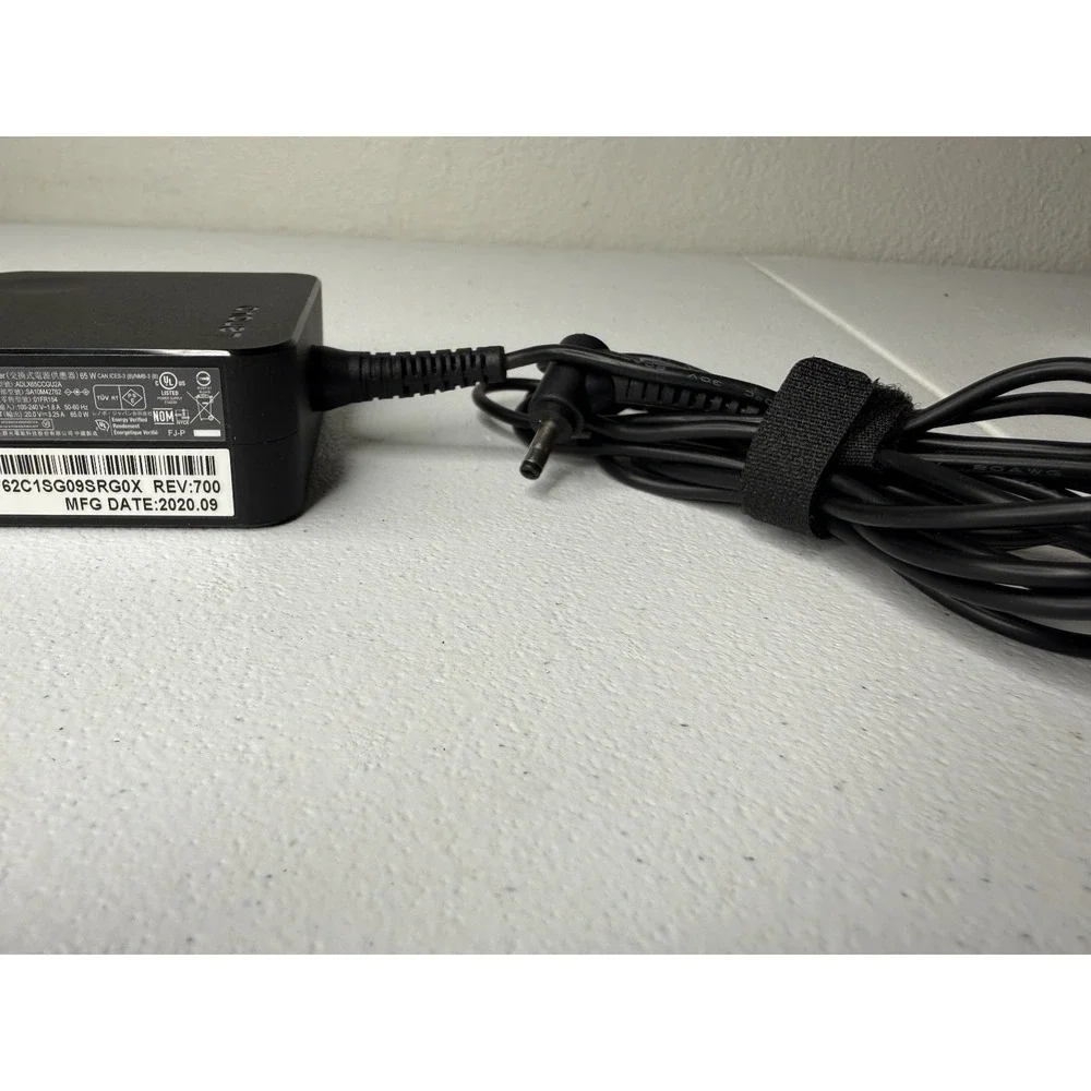 Lenovo 65W Laptop Charger ADLX65CCGU2A AC Adapter IdeaPad 3 15IIL05 4mm 20V